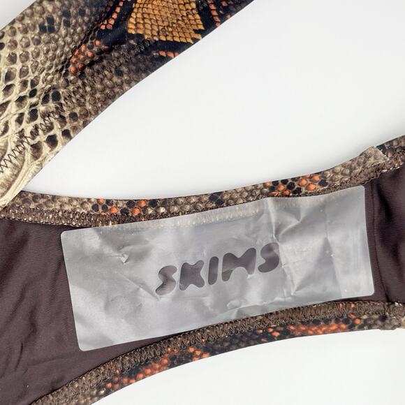 NWT SKIMS Swim Bottom Womens 4X Desert Snake Print Recycled Rare BB-BRF-3980 NEW - Picture 4 of 7